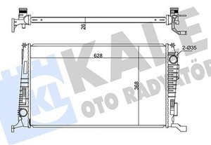 Фото Автозапчасть KALE OTO RADYATOR 346205